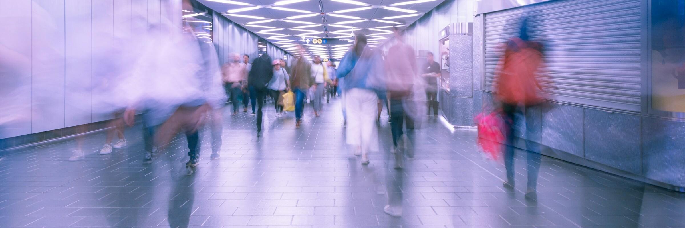 Verschwommene Personen